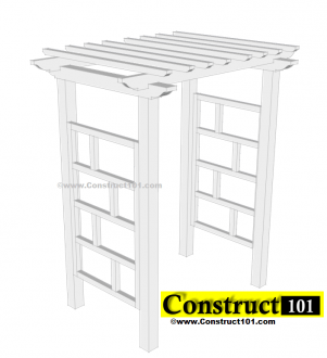 Freestanding Garden Arbor Plans (free PDF) - Construct101