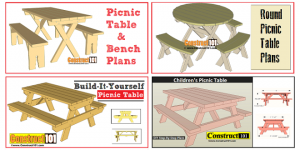 Free Picnic Table Plans - Construct101