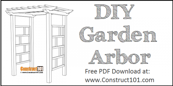 Garden arbor plans, free PDF download.