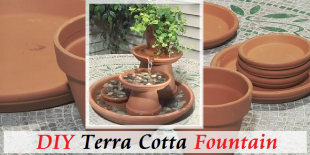 DIY terra cotta fountain