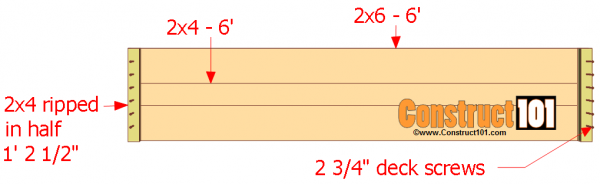Raised Garden Bed Plans - With Bench - Construct101