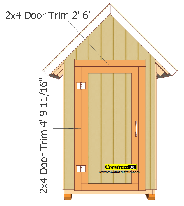 small shed plans 4x4 gable shed door