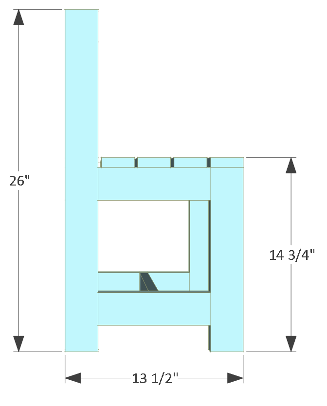Kids Indoor Outdoor Chair Plans Construct101 Kids Chair Plans Side View