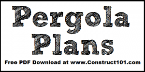 Pergola plans, free PDF download.