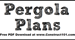 Pergola plans, free PDF download.