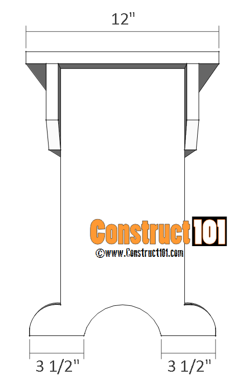 outdoor / indoor bench plans side