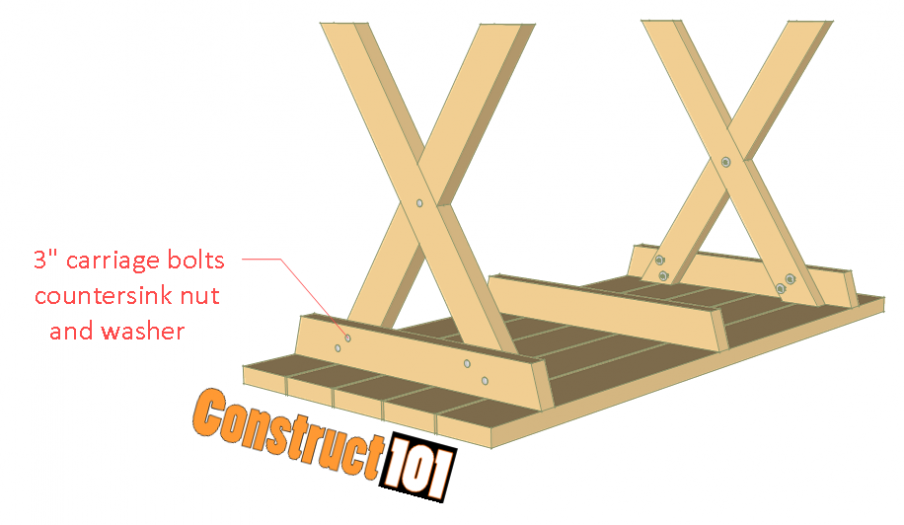 Picnic Table Plans Detached Benches - Free PDF Download