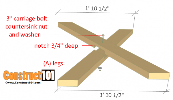 Picnic Table Plans Detached Benches - Free PDF Download