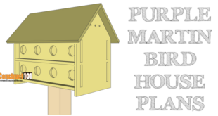 Purple martin bird house plans - free PDF download - Construct101