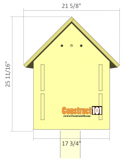 Purple Martin Bird House Plans - 16 Unit - Construct101