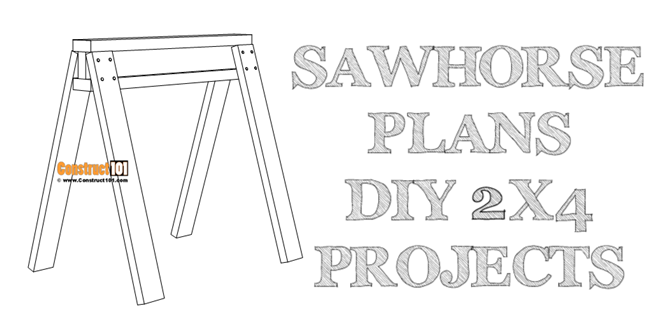 Sawhorse plans. DIY 2x4 project