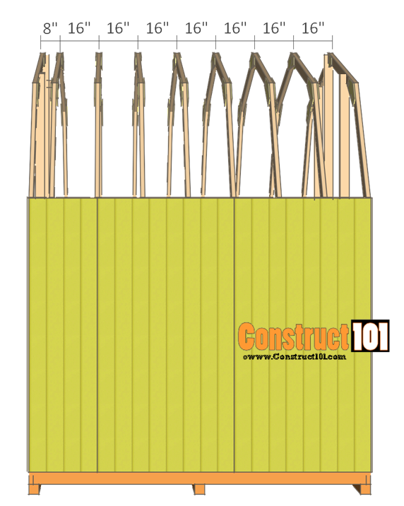 10x10 shed plans - gambrel shed - construct101