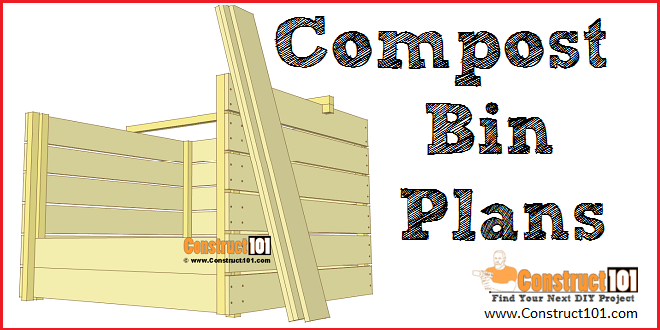 Compost Bin Plans - Free PDF Download - Construct101