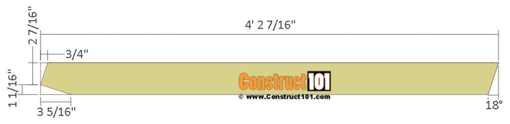 Garden shed plans, 8'x8', rafter details.