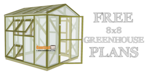 Greenhouse plans, 8'x8', free PDF download.