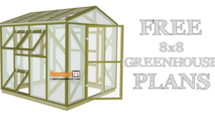 Greenhouse plans, 8'x8', free PDF download.
