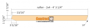Lean To Shed Plans - 4x8 - Step-By-Step Plans - Construct101