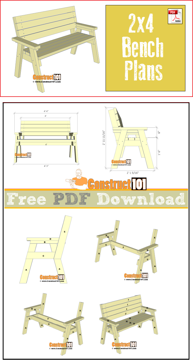 2 X 4 Wood Bench Plans