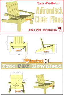 simple adirondack chair plans - pdf download - construct101