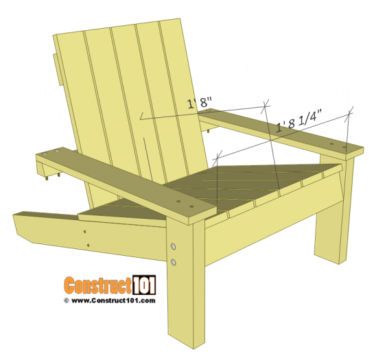 Simple Adirondack Chair Plans - DIY Step-By-Step Project - Construct101