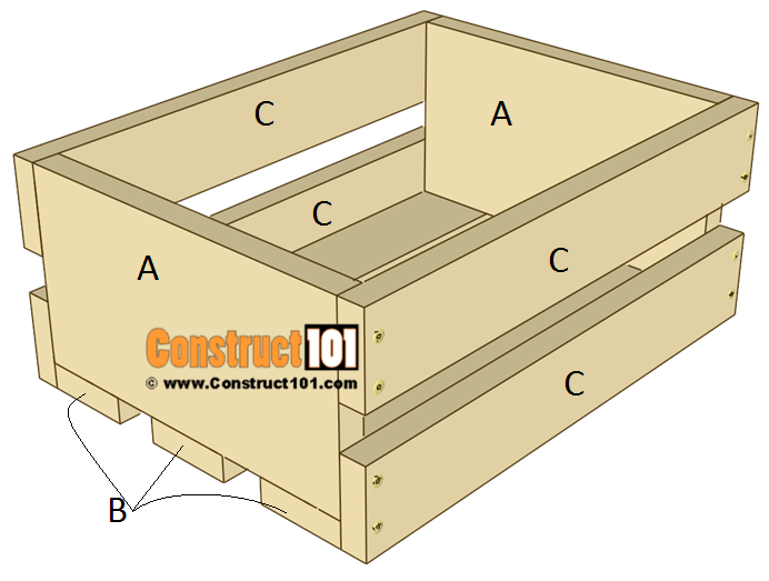 3 Tier Display Crate Plans Fruit & Vegetable Storage Bins Construct101