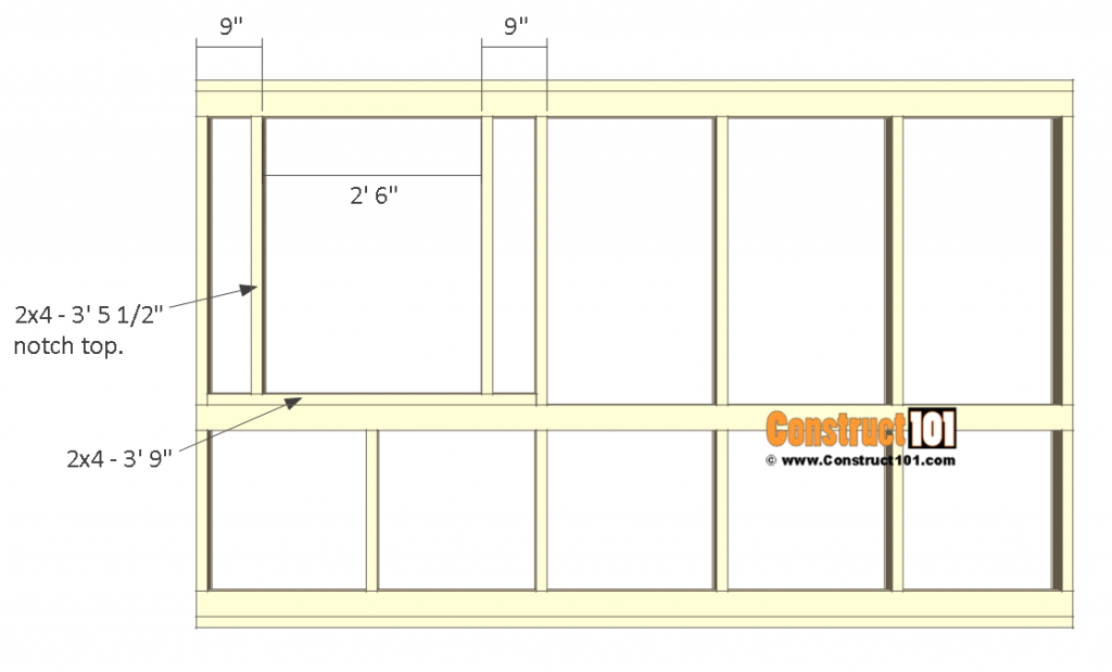 8x10 Chicken Coop Plans Gable Roof Free PDF Construct101
