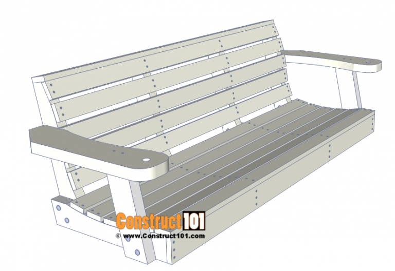 Porch Swing Plans Free PDF Download Construct101