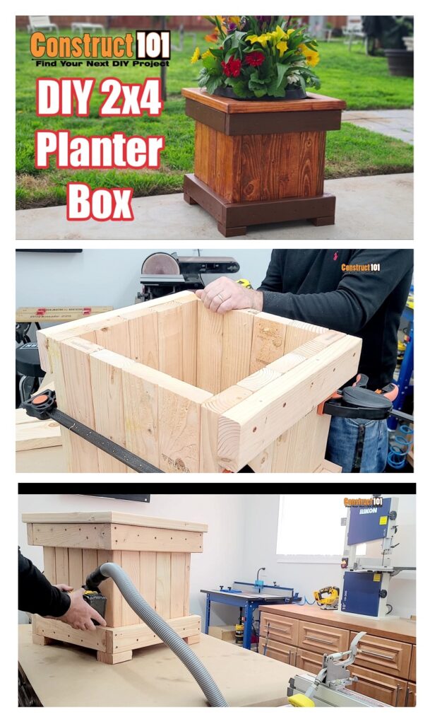 2x4 Planter Box Plans - PDF Download - Construct101