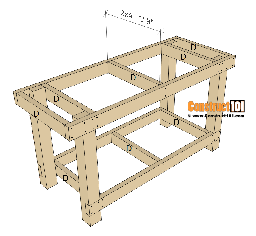 Simple Workbench Plans - Construct101 Simple Workbench Plans - Construct101