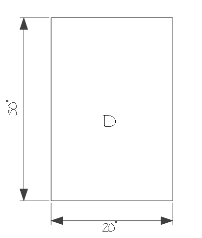 3/4" plywood - material list - part D