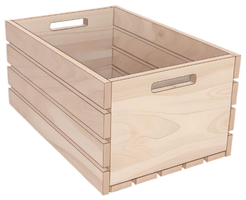 Wood crate plans - free DIY building projects.