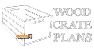 Wood crate plans - free PDF download at Construct101.