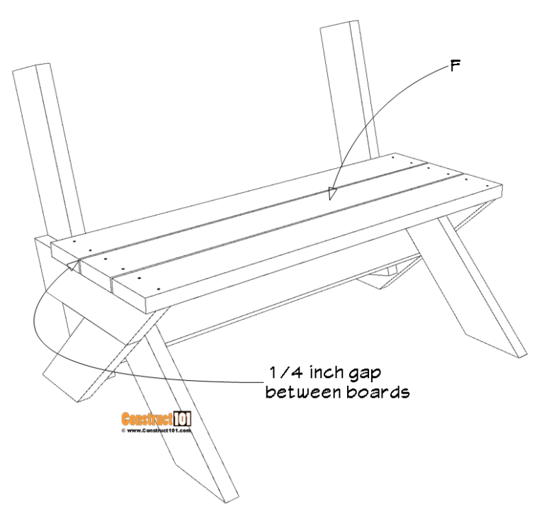 2x6 Outdoor Bench Plans - Construct101