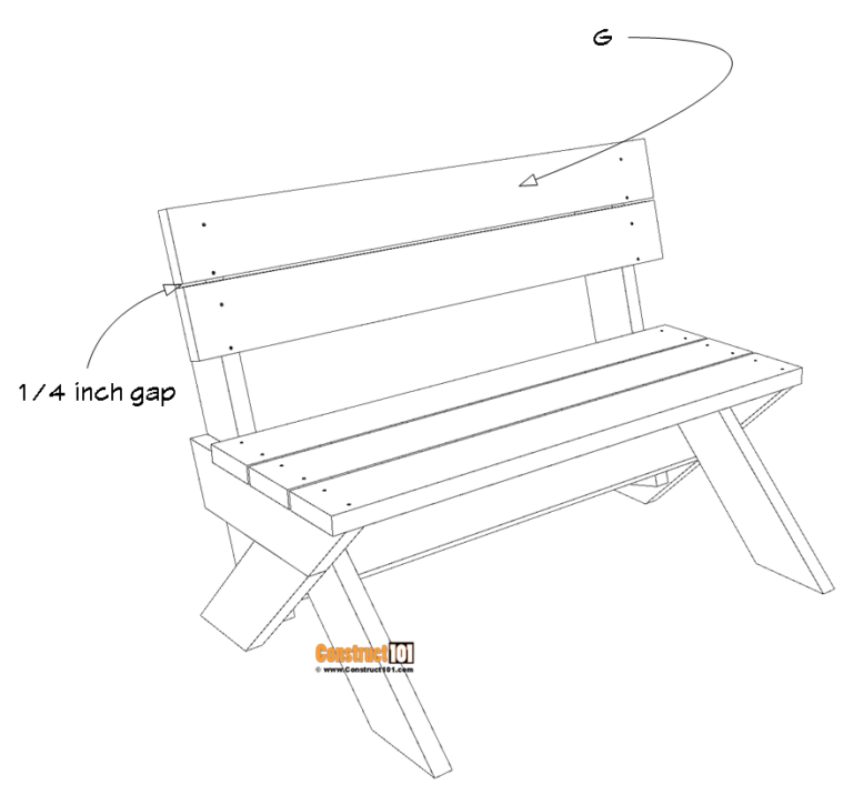 2x6 Outdoor Bench Plans - Construct101