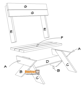 2x6 Outdoor Bench Plans - PDF Download - Construct101