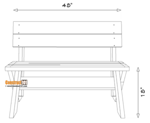 2x6 Outdoor Bench Plans - Construct101