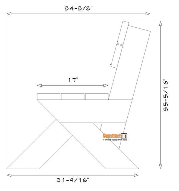 2x6 Outdoor Bench Plans - Construct101