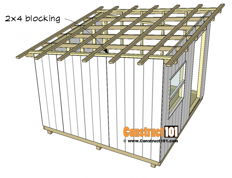 10x10 Lean To Shed Plans - Construct101