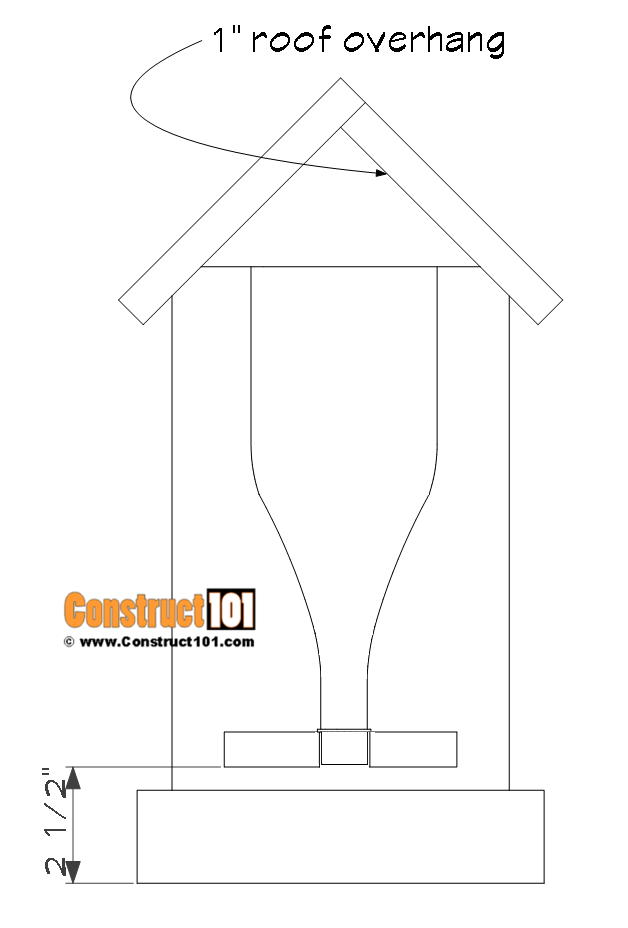 Bottle bird feeder plans - project details.
