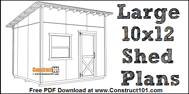 Free Shed Plans - With Drawings - Material List - Free Pdf Download