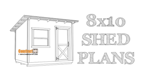 8x10 lean to shed plans, free PDF download