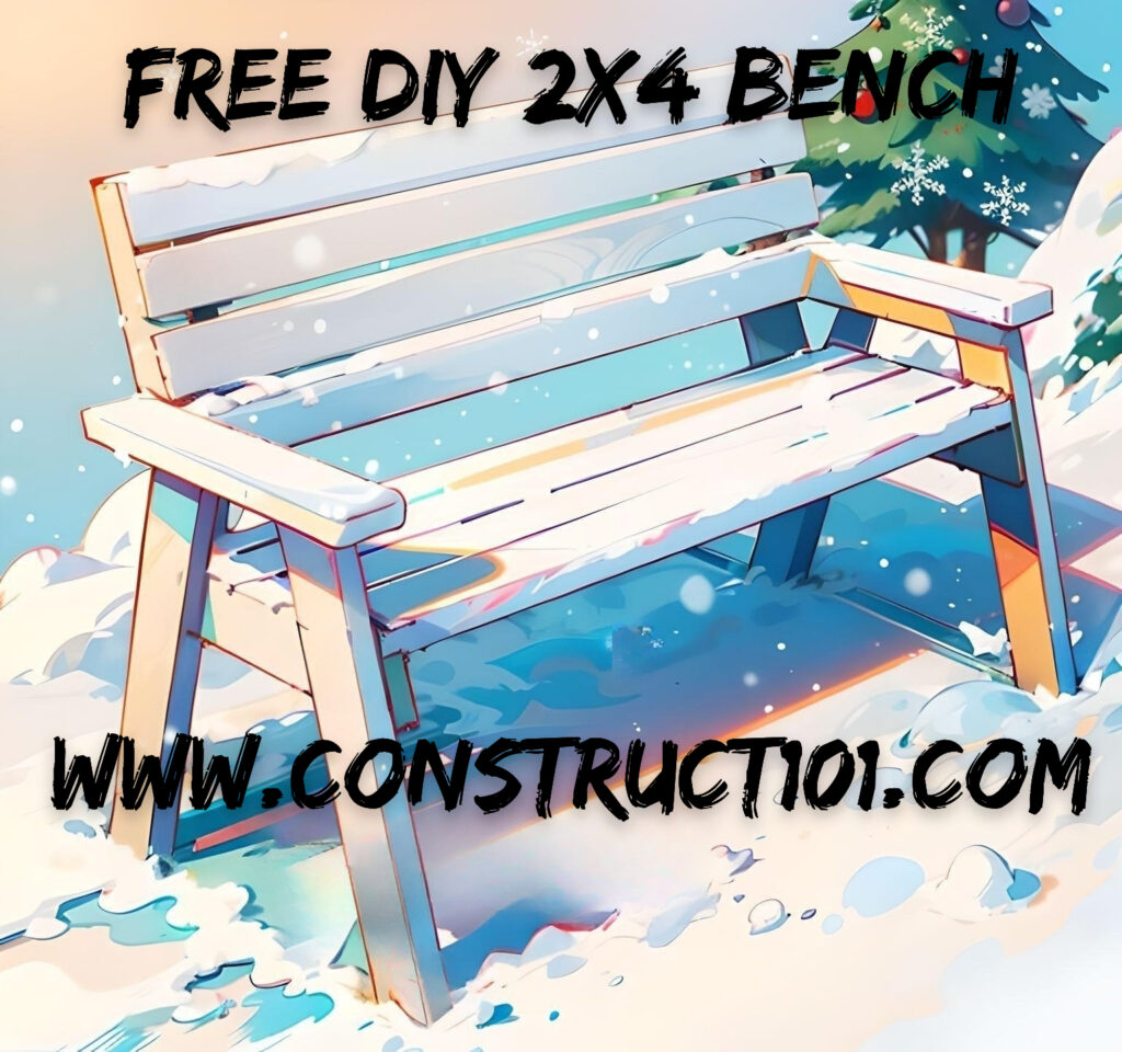 DIY 2x4 Outdoor Bench Plans | PDF Download - Construct101