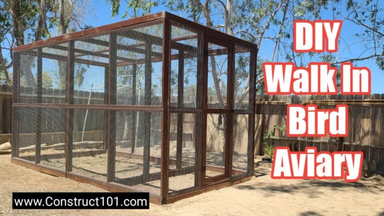 DIY Walk In Bird Aviary | 8x16 Plans - Construct101