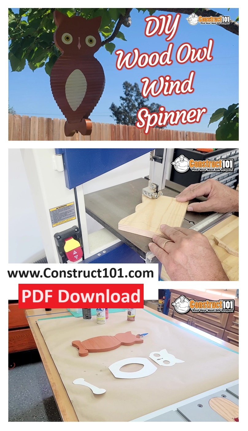 Wind Spinner Instructions.pdf DIY Wood Owl Wind Spinner | PDF Download - Construct101