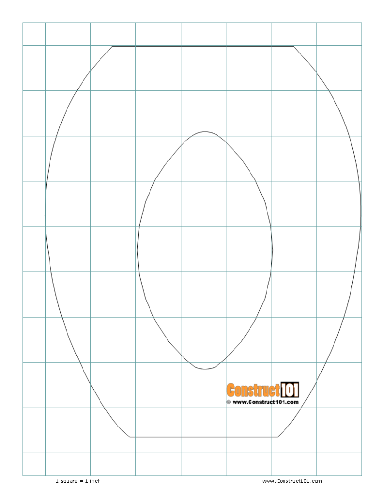 DIY wood owl wind spinner, middle template.