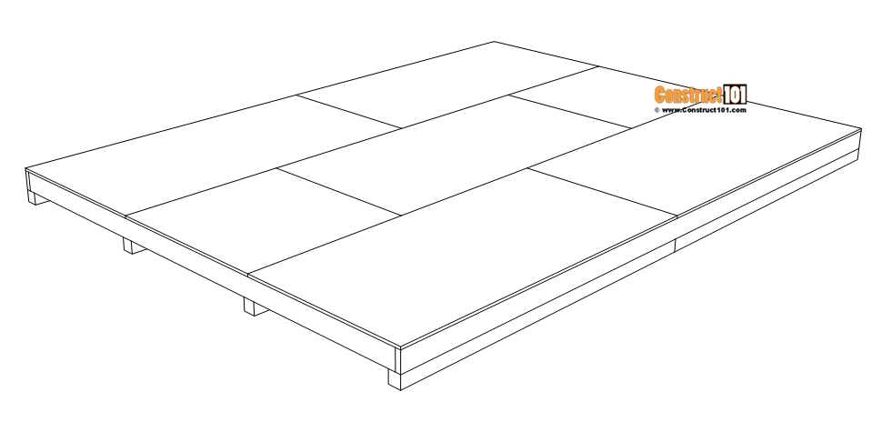 12x16 barn shed plans, floor plywood deck.