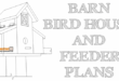 Barn bird house and feeder plans