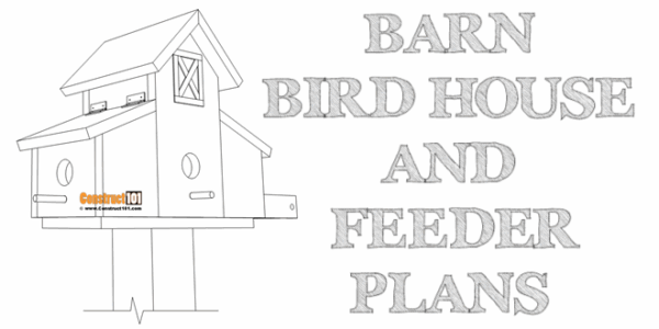 Barn bird house and feeder plans