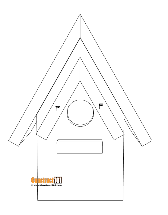 4x4 birdhouse post cap plans, step 6