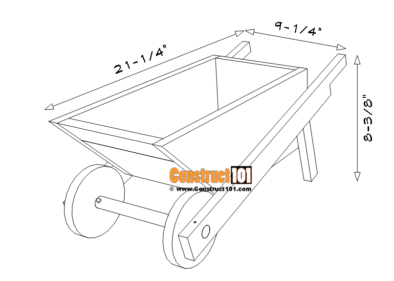 Cedar wheelbarrow planter plans | Overview